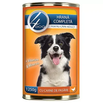 4DOG HRANA UMEDA CAINI PASARE CONSERVA 1240GR