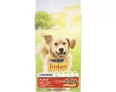 FRISKIES 5PROMISES ACTIVE HRANA CAINI ADULTI VITA 15KG