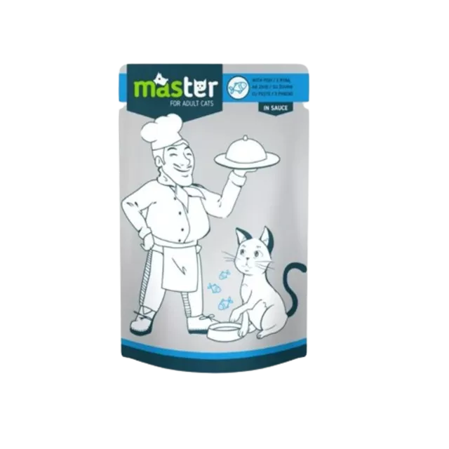 MASTER HRANA UMEDA PISICI ADULTE PESTE PLIC 80GR