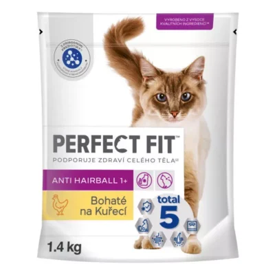 PERFECT FIT ANTI-HAIRBALL HRANA PISICI 1AN+ PUI 1.4KG