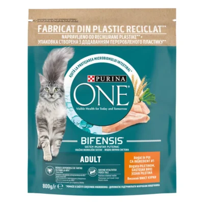 PURINA ONE HRANA PISICI ADULTE PUI SI CEREALE 800GR