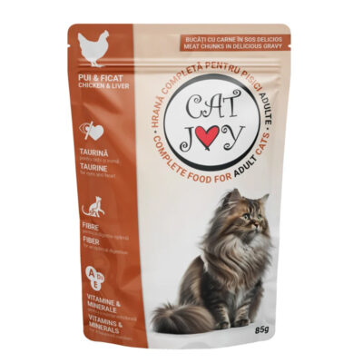 CAT JOY HRANA PISICI IN SOS PLIC 85G PUI FICAT