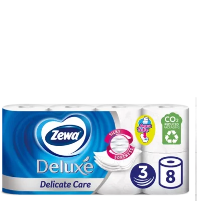  Zewa hartie igienica deluxe alba 3str 8 role