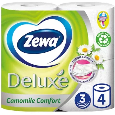  Zewa hartie igienica deluxe musetel 3str 4 role