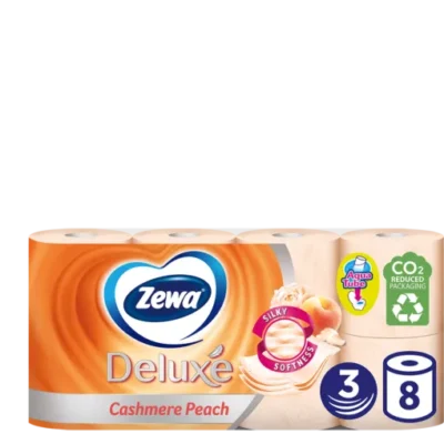  Zewa hartie igienica deluxe piersica 3str 8 role