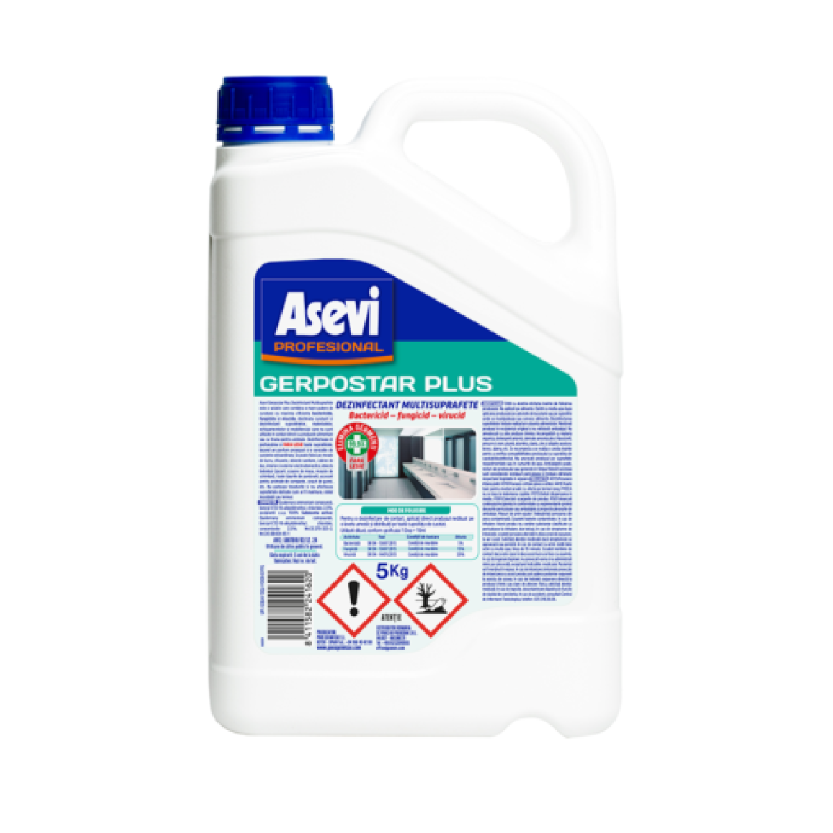 Asevi Dezinfectant Lichid Profesional Multisuprafete 5l
