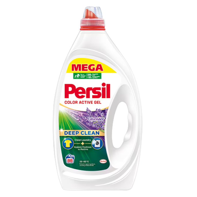 PERSIL DETERGENT LICHID MEGA ACTIVE GEL LAVANDA 88 SPALARI 3.96L