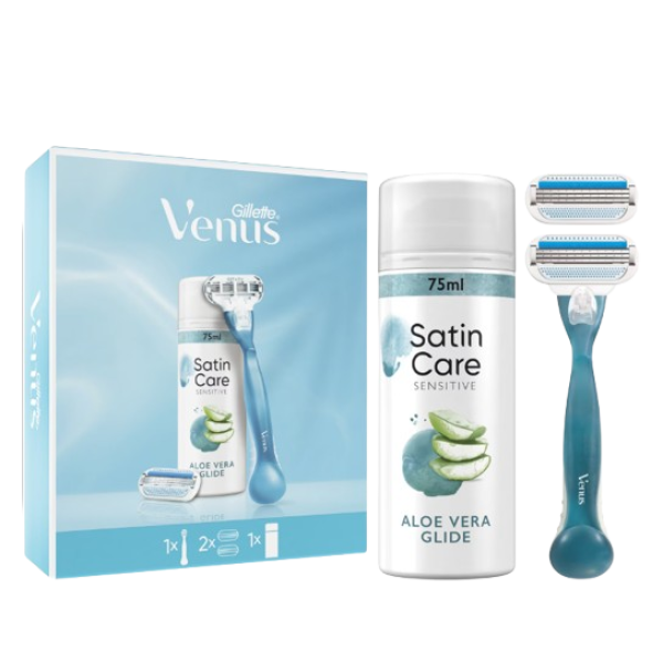 Gillette Venus Set Cadou (satin Care Gel Ras 75ml+aparat Ras&rezerva)