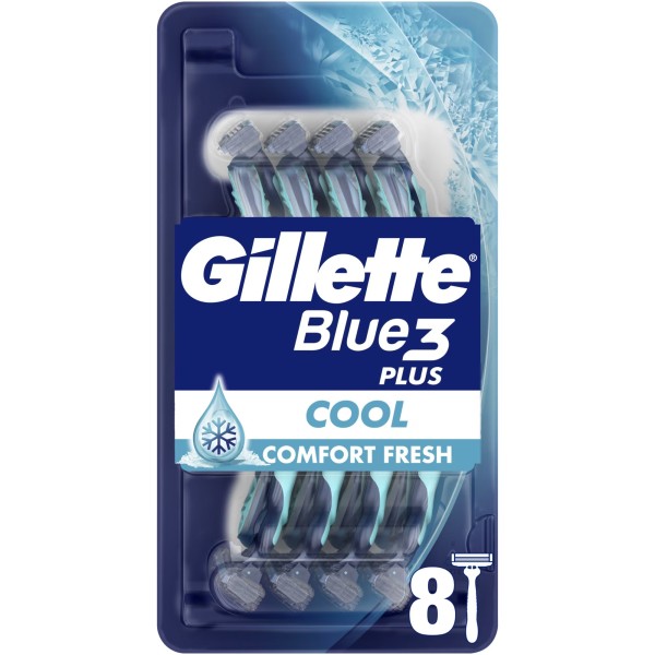 Gillette Aparat Blue 3 Cool 8buc/set