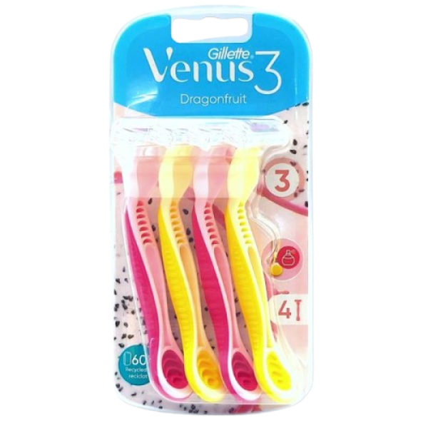 Gillette Venus Aparat Ras Dragonfruit 3lame 4buc/set