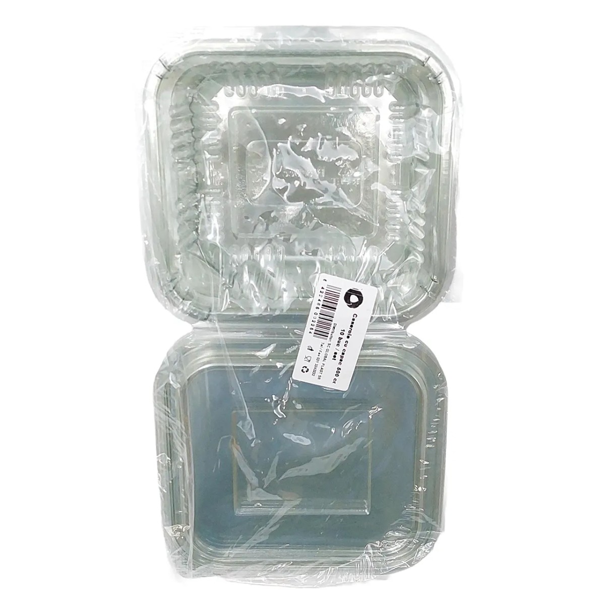 Global Plast Caserola Capac 500cc 10buc/set