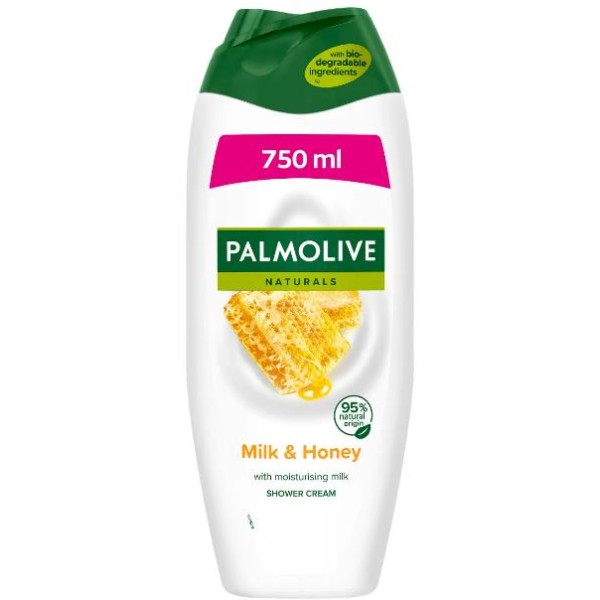 Palmolive Gel Dus/spumant Baie Milk&honey 750ml